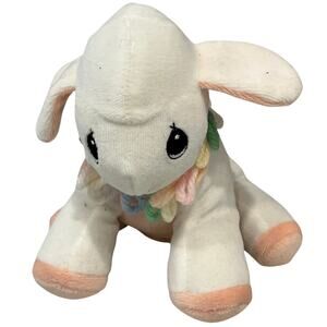 Precious Moments Tender Tails Plush White Lamb Sheep 6" Birthday Circus Train 1